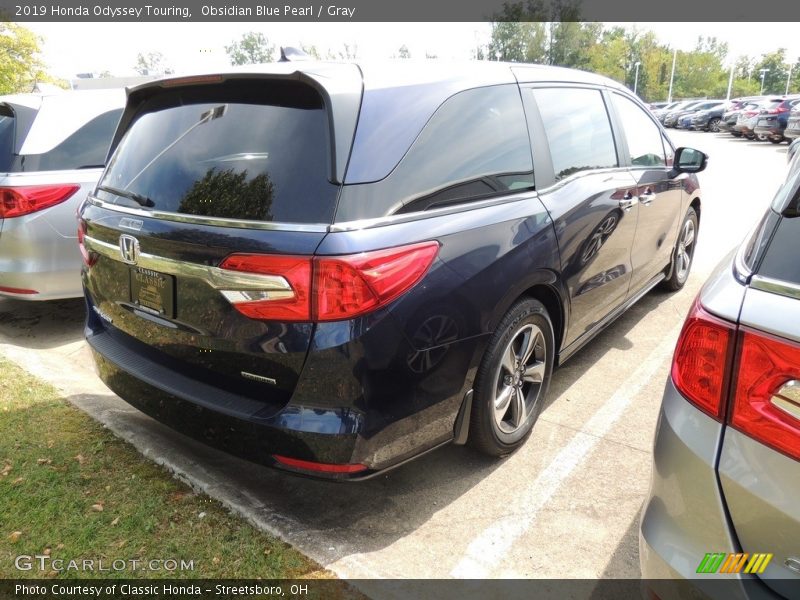 Obsidian Blue Pearl / Gray 2019 Honda Odyssey Touring