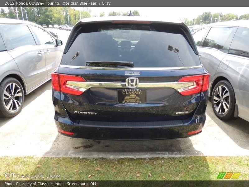 Obsidian Blue Pearl / Gray 2019 Honda Odyssey Touring
