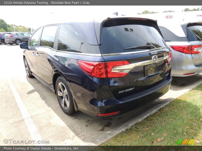 Obsidian Blue Pearl / Gray 2019 Honda Odyssey Touring