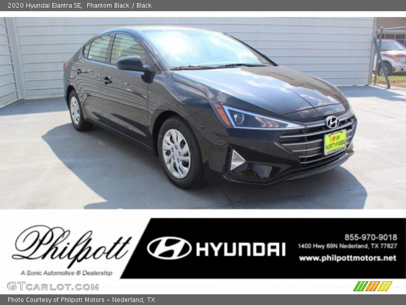 Phantom Black / Black 2020 Hyundai Elantra SE