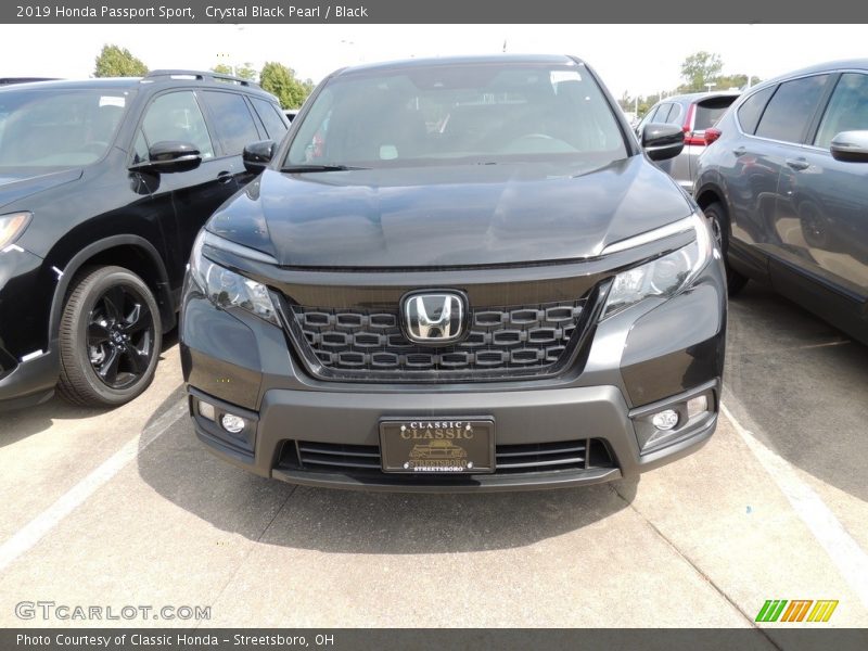 Crystal Black Pearl / Black 2019 Honda Passport Sport