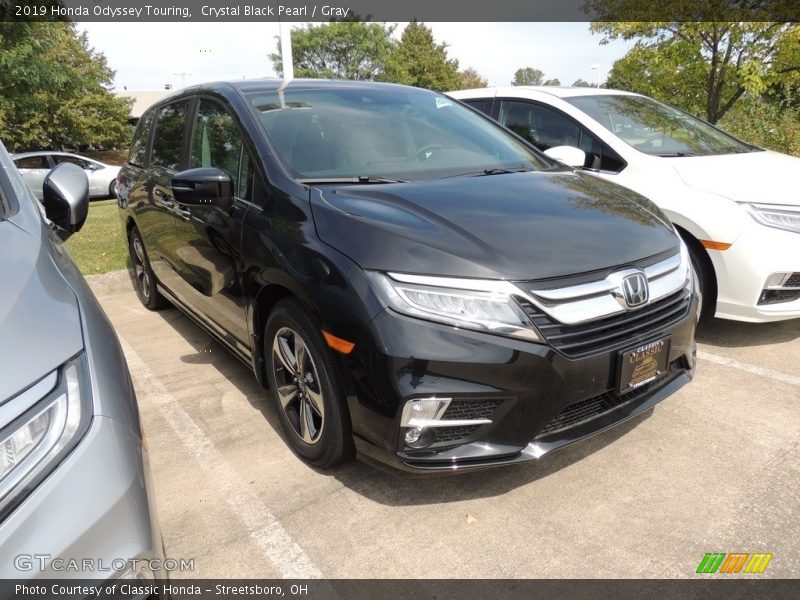 Crystal Black Pearl / Gray 2019 Honda Odyssey Touring