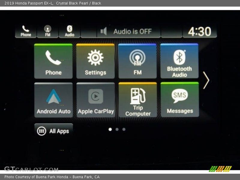 Crystal Black Pearl / Black 2019 Honda Passport EX-L
