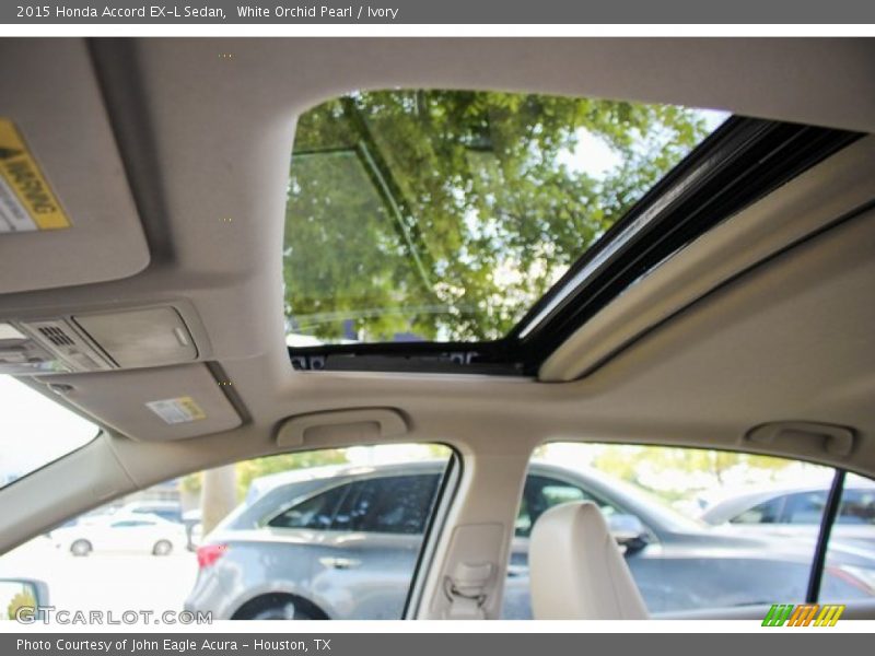 White Orchid Pearl / Ivory 2015 Honda Accord EX-L Sedan