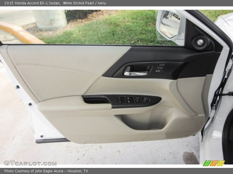 White Orchid Pearl / Ivory 2015 Honda Accord EX-L Sedan