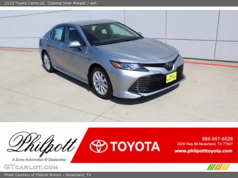 Celestial Silver Metallic / Ash 2019 Toyota Camry LE