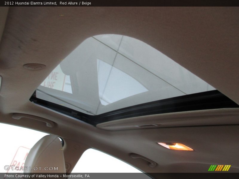 Red Allure / Beige 2012 Hyundai Elantra Limited