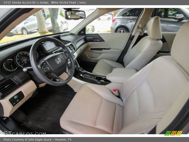 White Orchid Pearl / Ivory 2015 Honda Accord EX-L Sedan