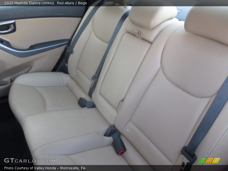 Red Allure / Beige 2012 Hyundai Elantra Limited