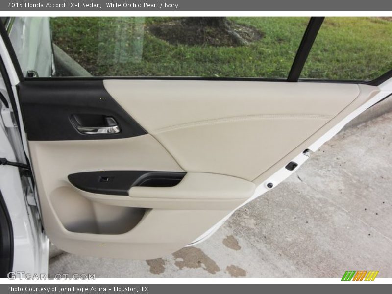 White Orchid Pearl / Ivory 2015 Honda Accord EX-L Sedan