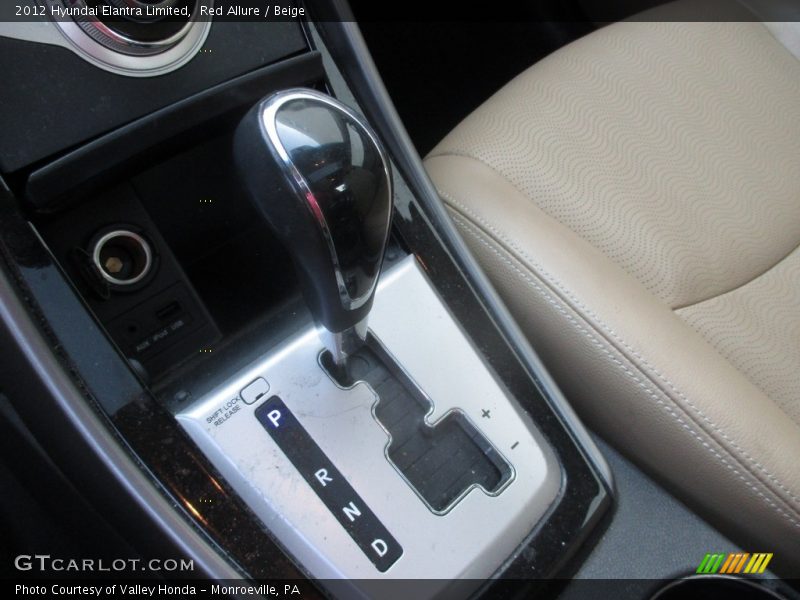 Red Allure / Beige 2012 Hyundai Elantra Limited