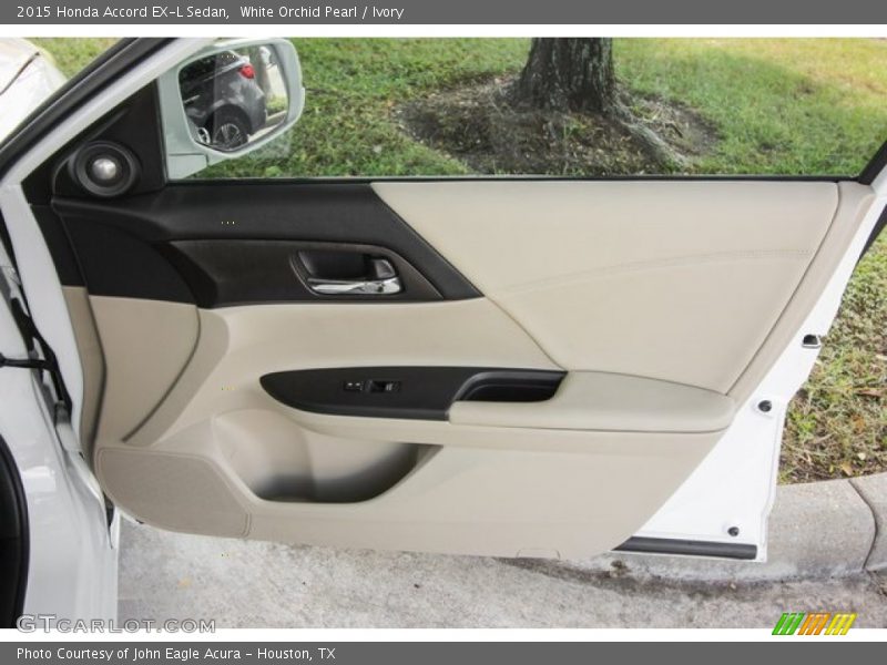 White Orchid Pearl / Ivory 2015 Honda Accord EX-L Sedan