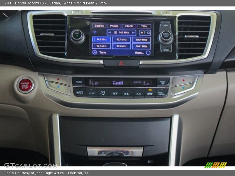 White Orchid Pearl / Ivory 2015 Honda Accord EX-L Sedan