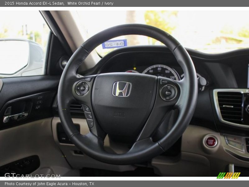 White Orchid Pearl / Ivory 2015 Honda Accord EX-L Sedan