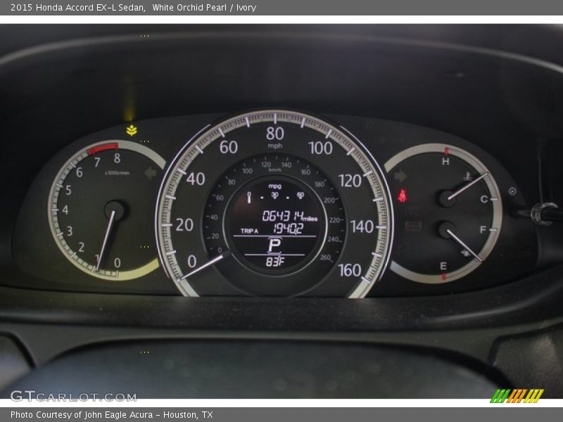 White Orchid Pearl / Ivory 2015 Honda Accord EX-L Sedan