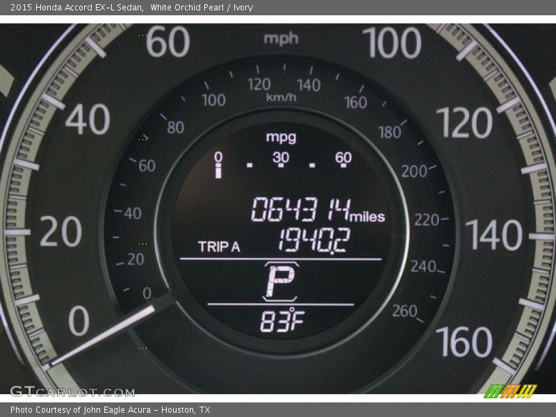 White Orchid Pearl / Ivory 2015 Honda Accord EX-L Sedan