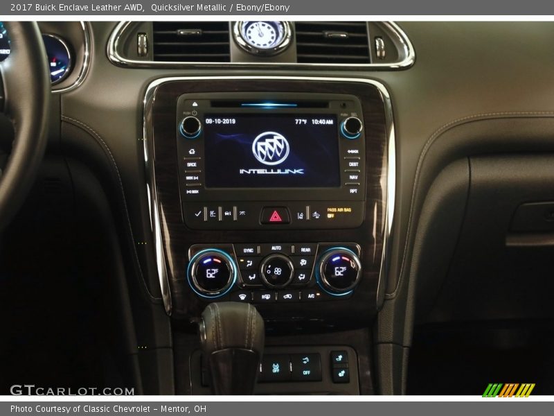 Quicksilver Metallic / Ebony/Ebony 2017 Buick Enclave Leather AWD