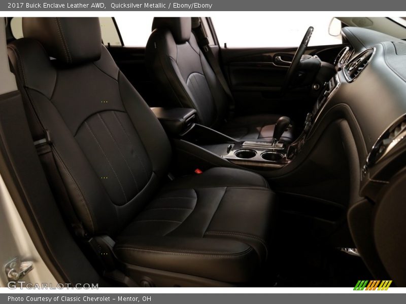 Quicksilver Metallic / Ebony/Ebony 2017 Buick Enclave Leather AWD