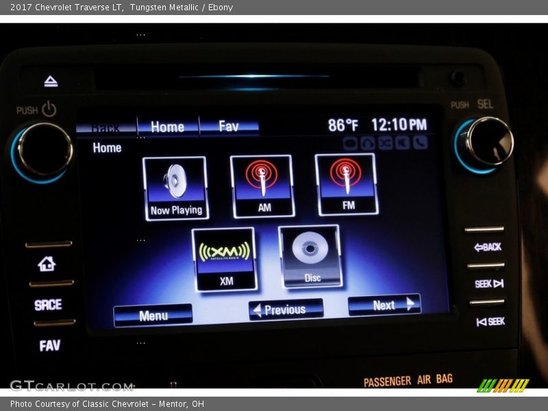 Tungsten Metallic / Ebony 2017 Chevrolet Traverse LT