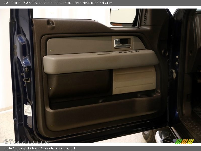 Dark Blue Pearl Metallic / Steel Gray 2011 Ford F150 XLT SuperCab 4x4