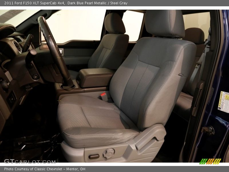 Dark Blue Pearl Metallic / Steel Gray 2011 Ford F150 XLT SuperCab 4x4