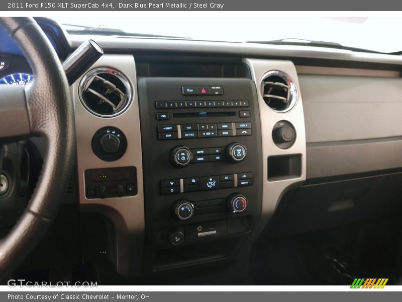 Dark Blue Pearl Metallic / Steel Gray 2011 Ford F150 XLT SuperCab 4x4