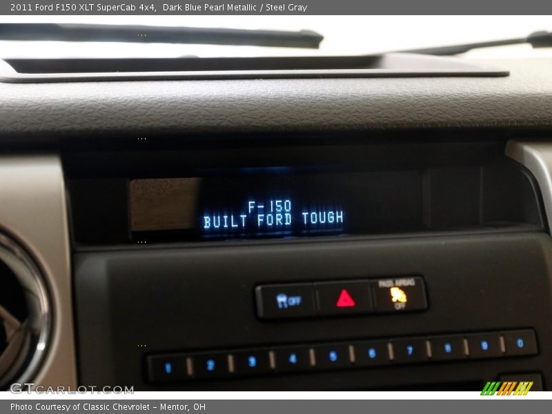 Dark Blue Pearl Metallic / Steel Gray 2011 Ford F150 XLT SuperCab 4x4