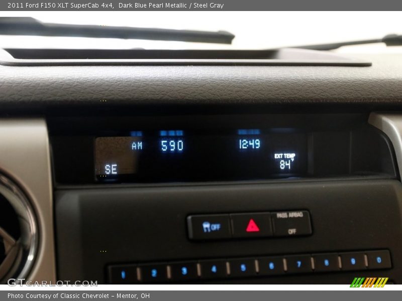 Dark Blue Pearl Metallic / Steel Gray 2011 Ford F150 XLT SuperCab 4x4
