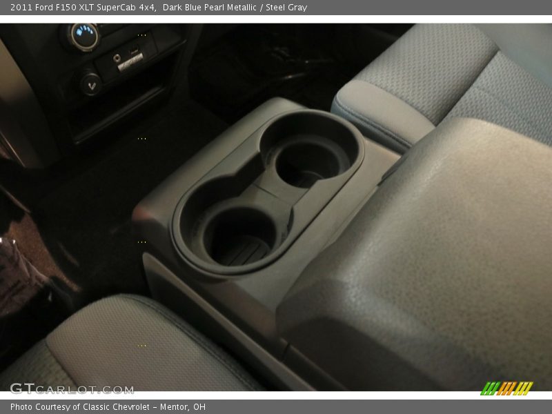 Dark Blue Pearl Metallic / Steel Gray 2011 Ford F150 XLT SuperCab 4x4