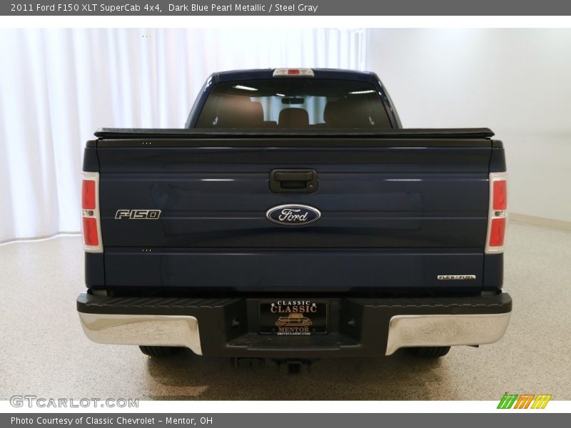 Dark Blue Pearl Metallic / Steel Gray 2011 Ford F150 XLT SuperCab 4x4