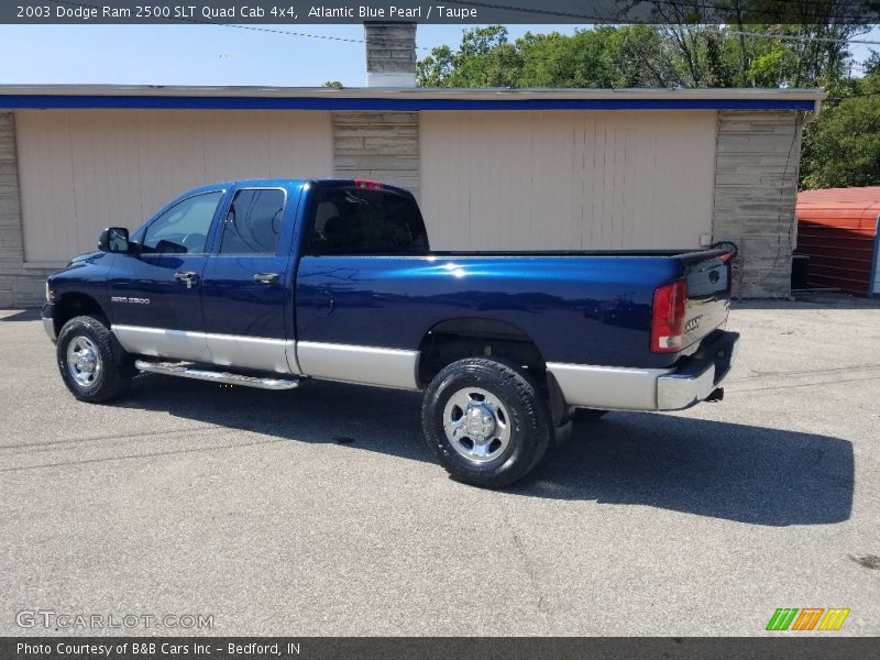 Atlantic Blue Pearl / Taupe 2003 Dodge Ram 2500 SLT Quad Cab 4x4