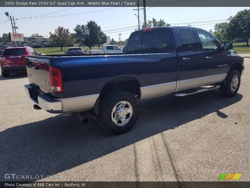 Atlantic Blue Pearl / Taupe 2003 Dodge Ram 2500 SLT Quad Cab 4x4