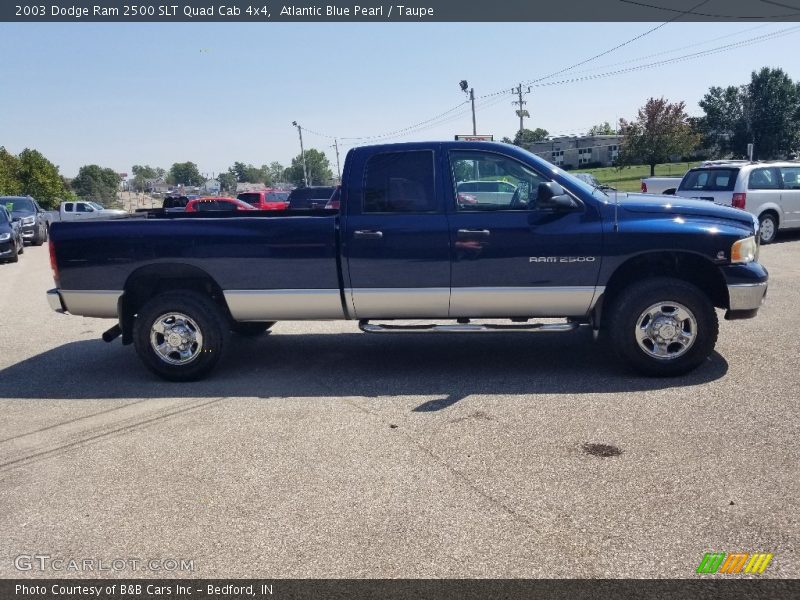 Atlantic Blue Pearl / Taupe 2003 Dodge Ram 2500 SLT Quad Cab 4x4
