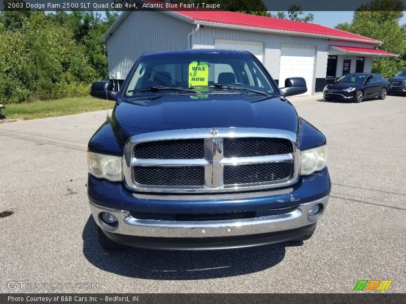 Atlantic Blue Pearl / Taupe 2003 Dodge Ram 2500 SLT Quad Cab 4x4