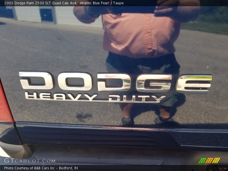 Atlantic Blue Pearl / Taupe 2003 Dodge Ram 2500 SLT Quad Cab 4x4