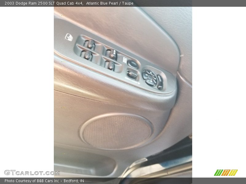 Atlantic Blue Pearl / Taupe 2003 Dodge Ram 2500 SLT Quad Cab 4x4