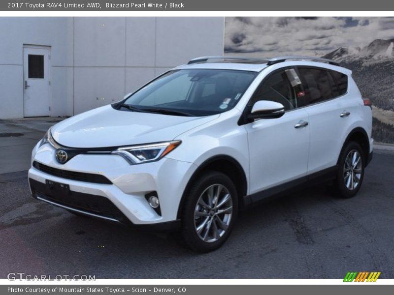 Blizzard Pearl White / Black 2017 Toyota RAV4 Limited AWD