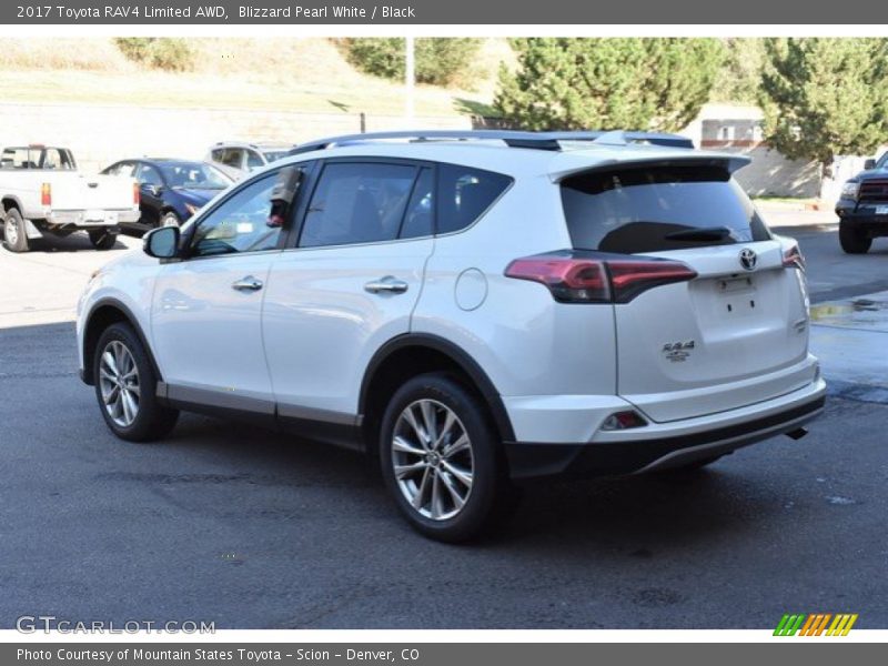 Blizzard Pearl White / Black 2017 Toyota RAV4 Limited AWD