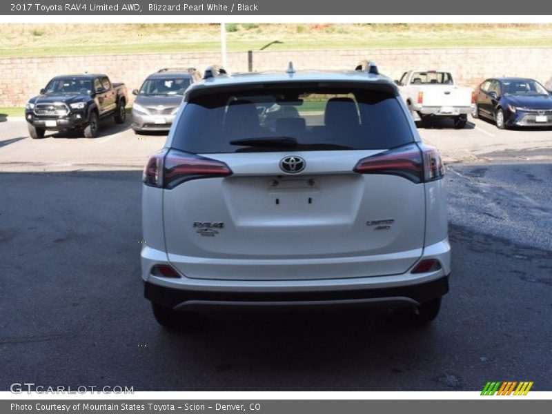 Blizzard Pearl White / Black 2017 Toyota RAV4 Limited AWD