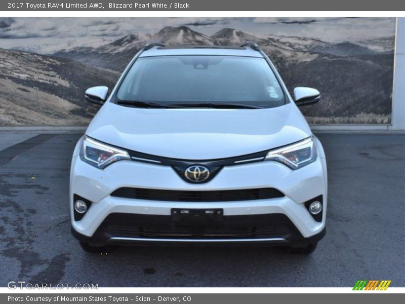 Blizzard Pearl White / Black 2017 Toyota RAV4 Limited AWD