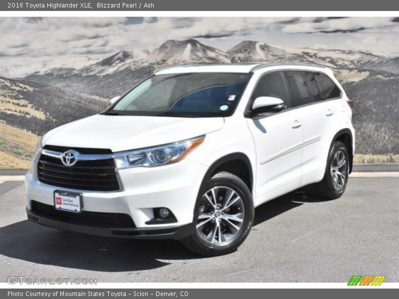 Blizzard Pearl / Ash 2016 Toyota Highlander XLE