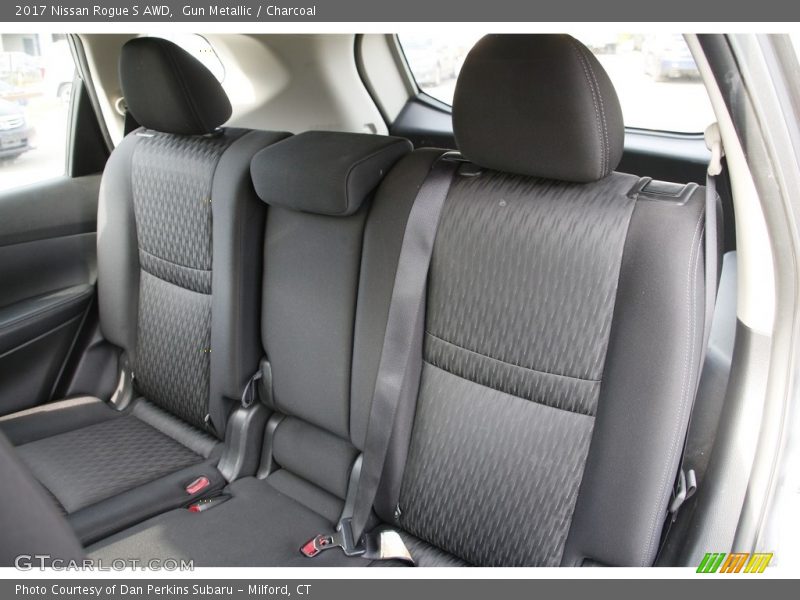 Gun Metallic / Charcoal 2017 Nissan Rogue S AWD