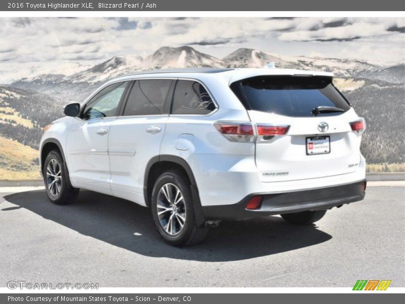 Blizzard Pearl / Ash 2016 Toyota Highlander XLE