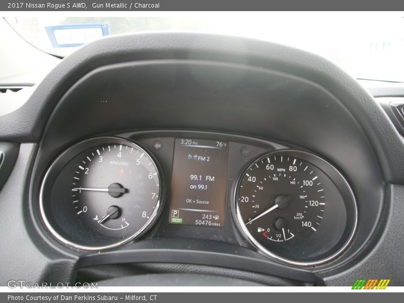 Gun Metallic / Charcoal 2017 Nissan Rogue S AWD