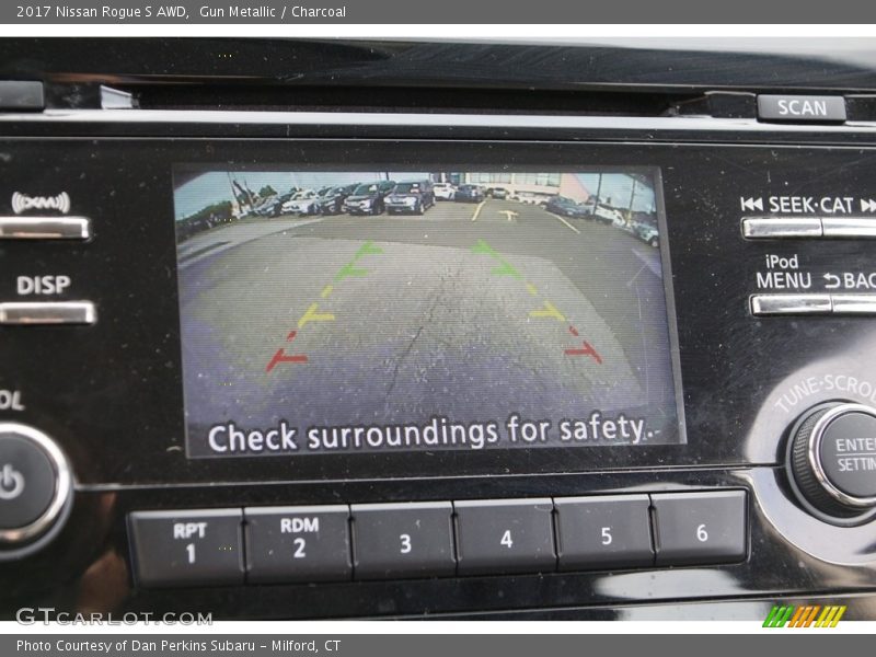Gun Metallic / Charcoal 2017 Nissan Rogue S AWD