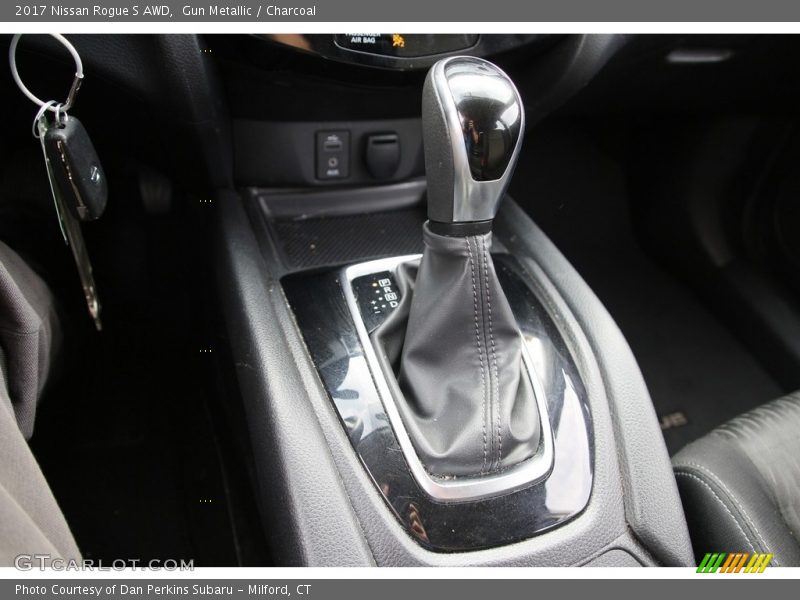 Gun Metallic / Charcoal 2017 Nissan Rogue S AWD