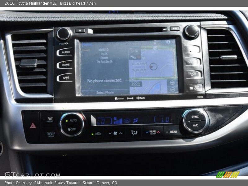 Blizzard Pearl / Ash 2016 Toyota Highlander XLE