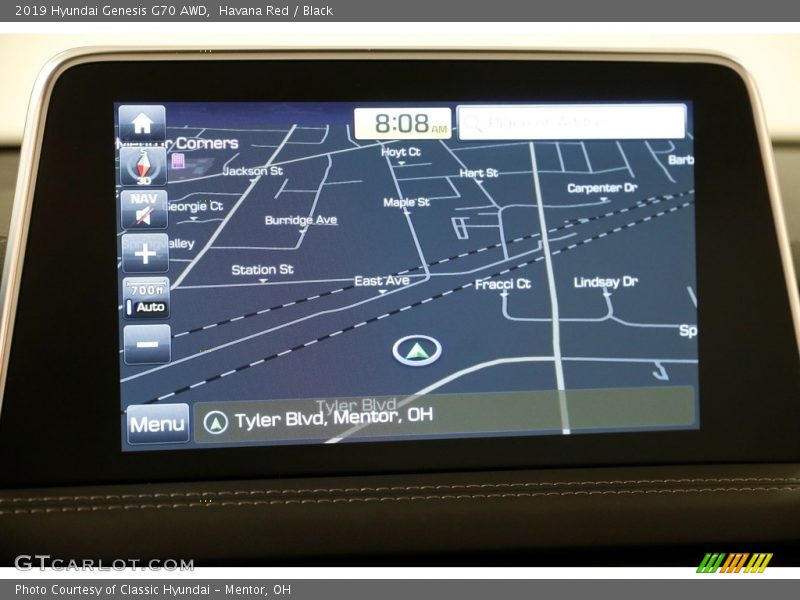 Navigation of 2019 Genesis G70 AWD