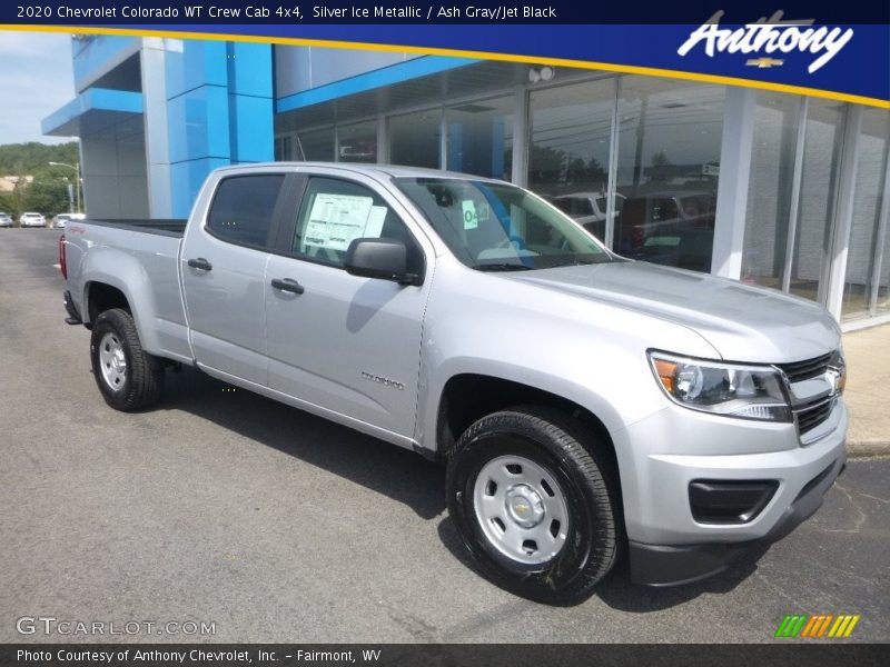 Silver Ice Metallic / Ash Gray/Jet Black 2020 Chevrolet Colorado WT Crew Cab 4x4