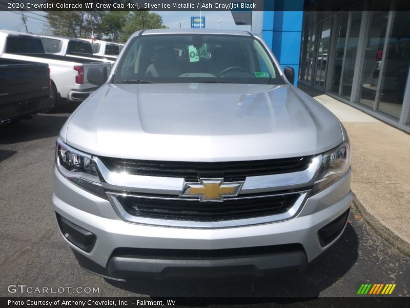 Silver Ice Metallic / Ash Gray/Jet Black 2020 Chevrolet Colorado WT Crew Cab 4x4
